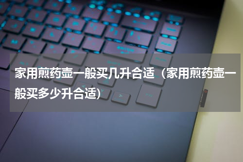 家用煎药壶一般买几升合适（家用煎药壶一般买多少升合适）