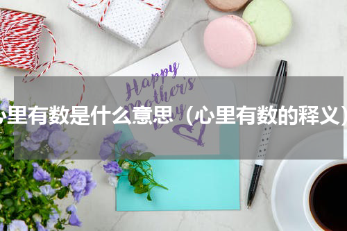 心里有数是什么意思（心里有数的释义）
