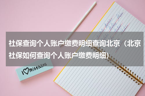 社保查询个人账户缴费明细查询北京（北京社保如何查询个人账户缴费明细）