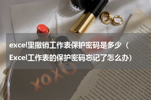 excel里撤销工作表保护密码是多少（Excel工作表的保护密码忘记了怎么办）