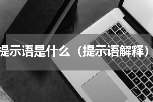 提示语是什么（提示语解释）