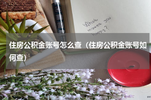 住房公积金账号怎么查（住房公积金账号如何查）