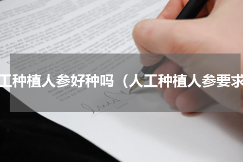 人工种植人参好种吗（人工种植人参要求）