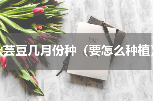 秋芸豆几月份种（要怎么种植）