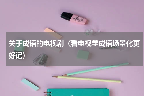 关于成语的电视剧（看电视学成语场景化更好记）