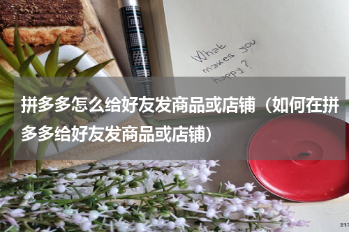 拼多多怎么给好友发商品或店铺（如何在拼多多给好友发商品或店铺）