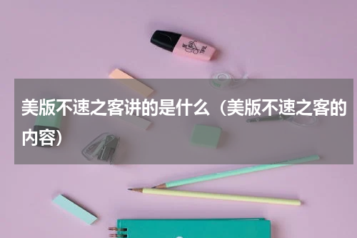 美版不速之客讲的是什么（美版不速之客的内容）