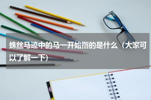 蛛丝马迹中的马一开始指的是什么（大家可以了解一下）