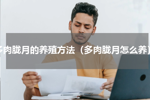 多肉胧月的养殖方法（多肉胧月怎么养）