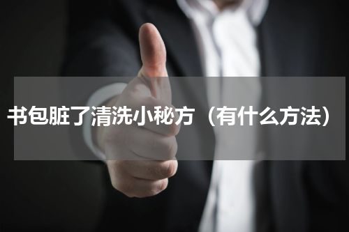 书包脏了清洗小秘方（有什么方法）