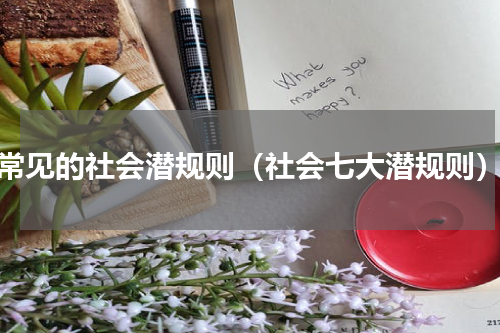 常见的社会潜规则（社会七大潜规则）