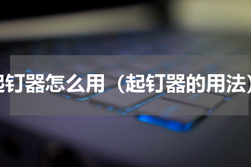 起钉器怎么用（起钉器的用法）