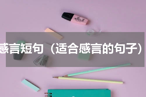 感言短句（适合感言的句子）