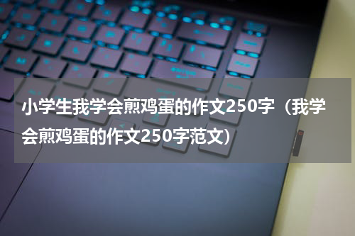 小学生我学会煎鸡蛋的作文250字（我学会煎鸡蛋的作文250字范文）