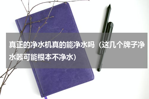 真正的净水机真的能净水吗（这几个牌子净水器可能根本不净水）