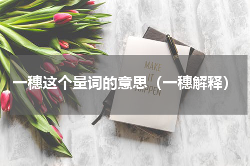 一穗这个量词的意思（一穗解释）