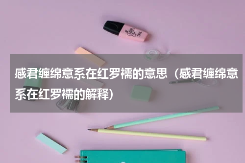 感君缠绵意系在红罗襦的意思（感君缠绵意系在红罗襦的解释）