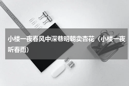 小楼一夜春风中深巷明朝卖杏花（小楼一夜听春雨）