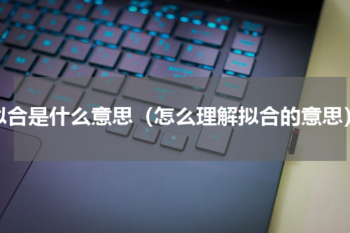 拟合是什么意思（怎么理解拟合的意思）