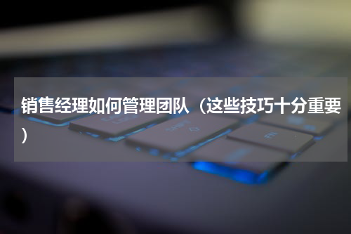 销售经理如何管理团队（这些技巧十分重要）