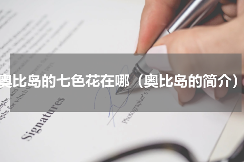 奥比岛的七色花在哪（奥比岛的简介）