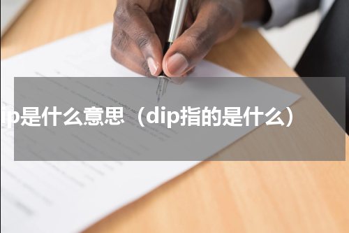 dip是什么意思（dip指的是什么）