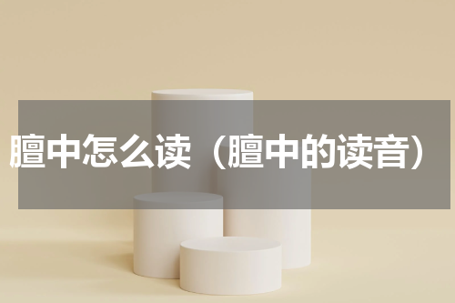 膻中怎么读（膻中的读音）