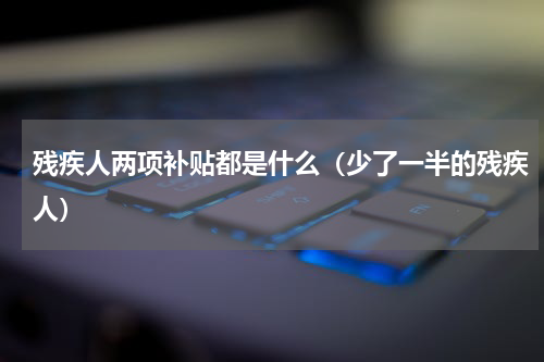 残疾人两项补贴都是什么（少了一半的残疾人）