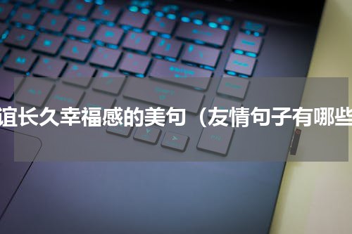 友谊长久幸福感的美句（友情句子有哪些）
