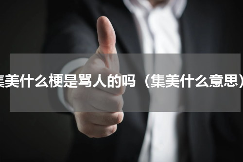 集美什么梗是骂人的吗（集美什么意思）