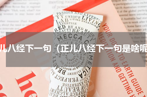正儿八经下一句（正儿八经下一句是啥呢）