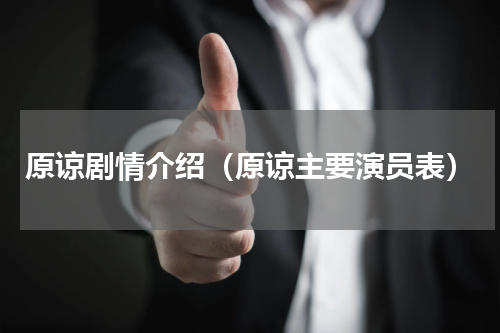 原谅剧情介绍（原谅主要演员表）