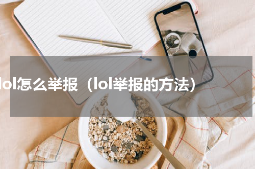 lol怎么举报（lol举报的方法）