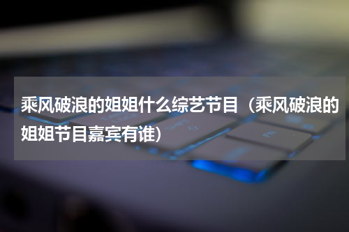 乘风破浪的姐姐什么综艺节目（乘风破浪的姐姐节目嘉宾有谁）