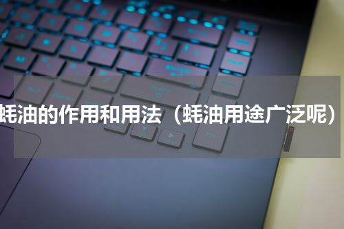 蚝油的作用和用法（蚝油用途广泛呢）