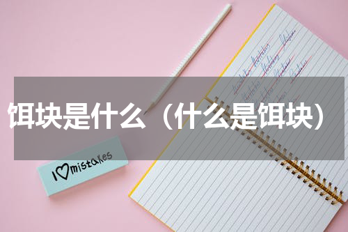 饵块是什么（什么是饵块）