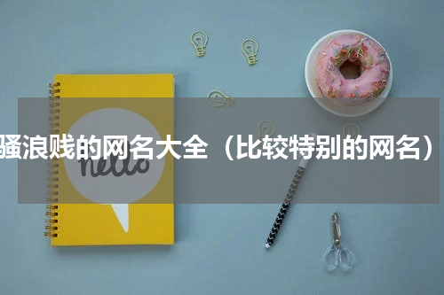 骚浪贱的网名大全（比较特别的网名）