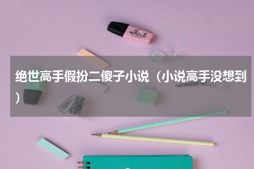 绝世高手假扮二傻子小说（小说高手没想到）