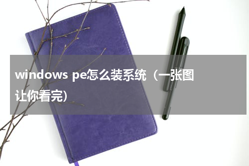 windows pe怎么装系统（一张图让你看完）