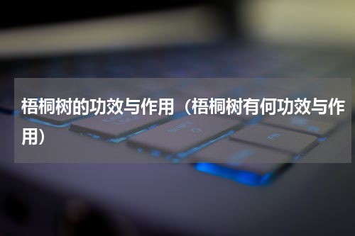 梧桐树的功效与作用（梧桐树有何功效与作用）