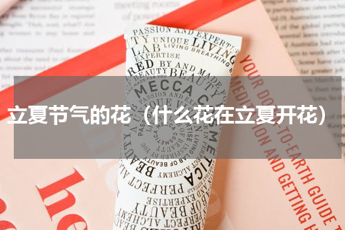 立夏节气的花（什么花在立夏开花）