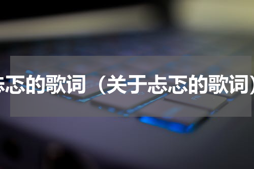 忐忑的歌词（关于忐忑的歌词）