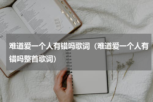 难道爱一个人有错吗歌词（难道爱一个人有错吗整首歌词）