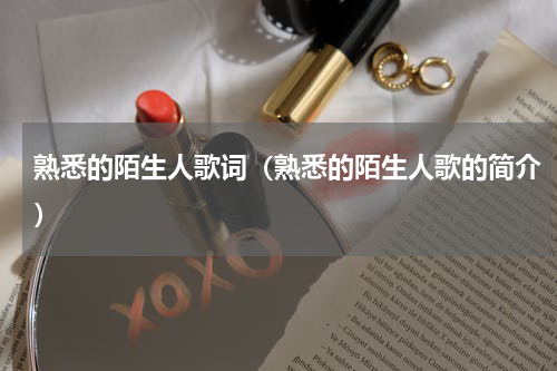 熟悉的陌生人歌词（熟悉的陌生人歌的简介）