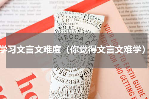 学习文言文难度（你觉得文言文难学）
