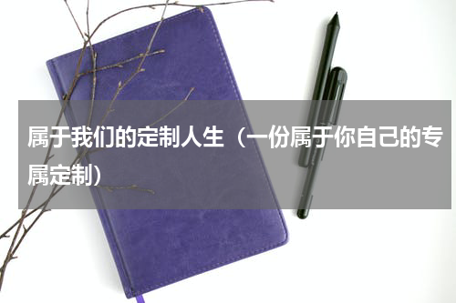 属于我们的定制人生（一份属于你自己的专属定制）