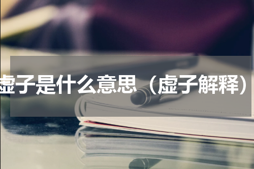虚子是什么意思（虚子解释）