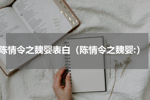陈情令之魏婴表白（陈情令之魏婴:）