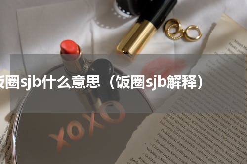 饭圈sjb什么意思（饭圈sjb解释）