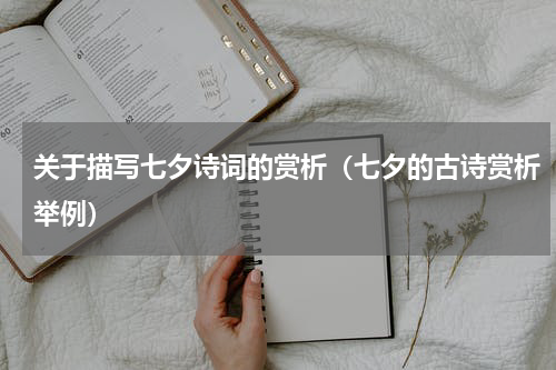 关于描写七夕诗词的赏析（七夕的古诗赏析举例）